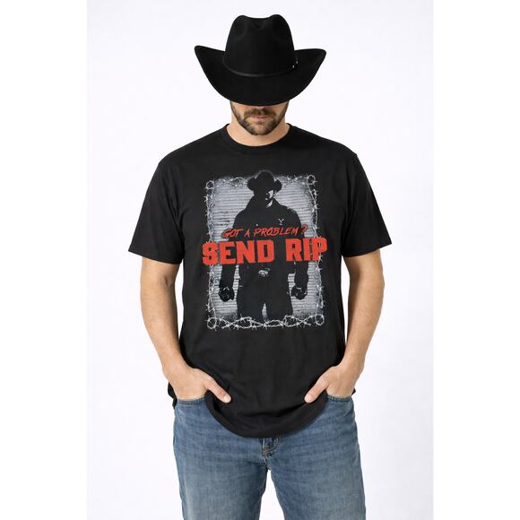 Yellowstone Send Rip Graphic T-Shirt 2XL Black Western Cowboy NWT - Picture 5 of 5